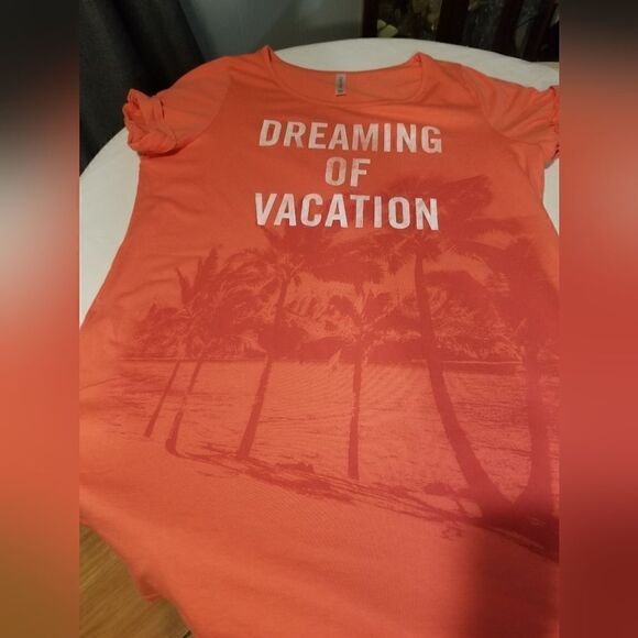 Cacique Sleep Shirt - 18/20 Dream of Vacation NWOT peach color - Picture 8 of 11